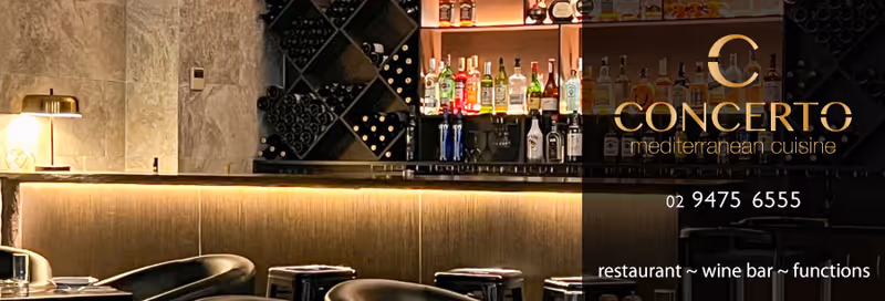 Concerto Restaurant Wentworth Point