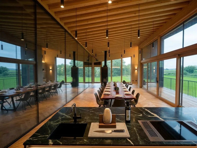 Elegantes, modernes Loft inmitten der Weinberge der Bündner Herrschaft in Malans, Graubünden.