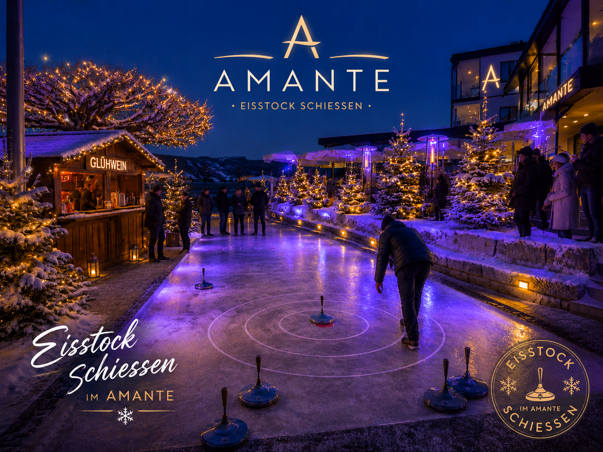 Winterdorf AMANTE Eisstockschiessen mit Fondue Erlebnis