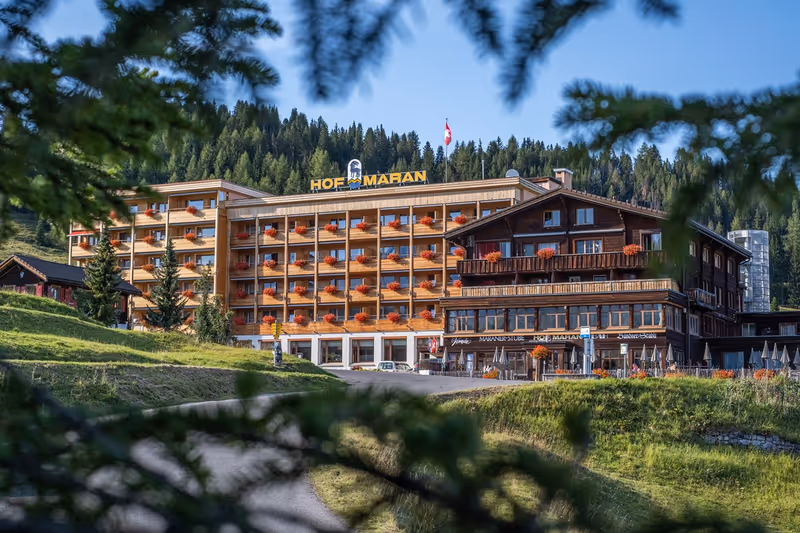 Hof Maran in Arosa, Event- und Seminarhotel inmitten der Bündner Bergwelt.